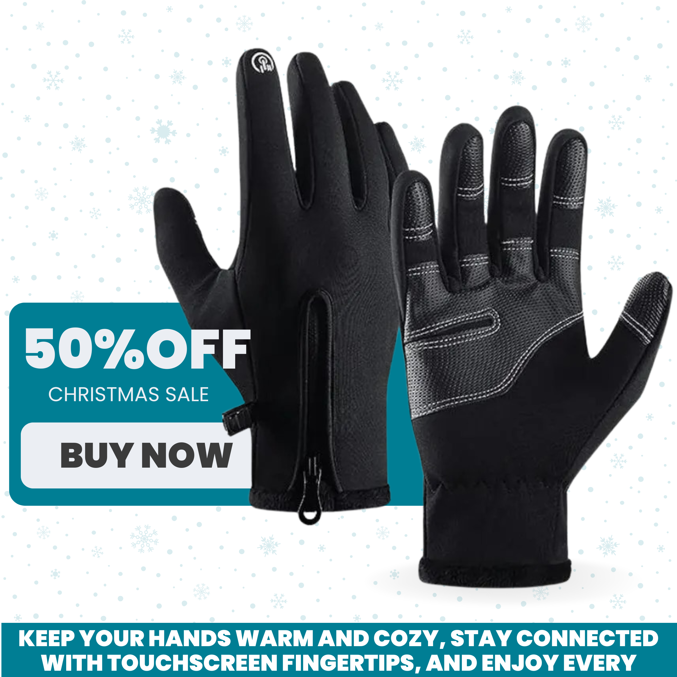 RAZVEL™ winter touchscreen waterproof gloves